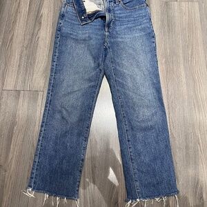 madewell perfect vintage blue jeans size 26 casual denim